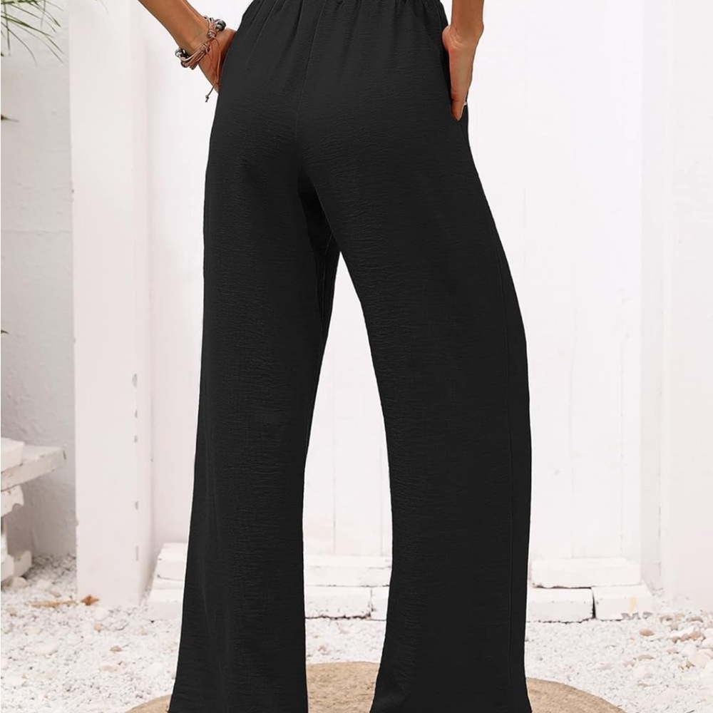 Women’s Wide Leg Tie Knot Pants - Picture 3 of 10